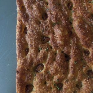 Rosemary and confit garlic Foccacia